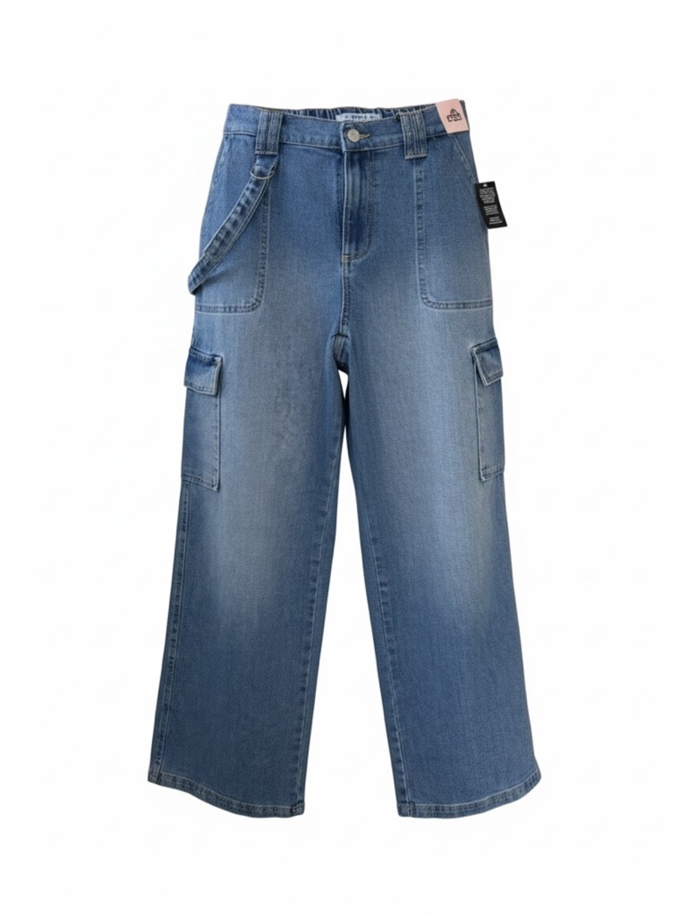 Celebrity Pink Light Blue Wide-Leg Cargo Jeans - Picture 4 of 5